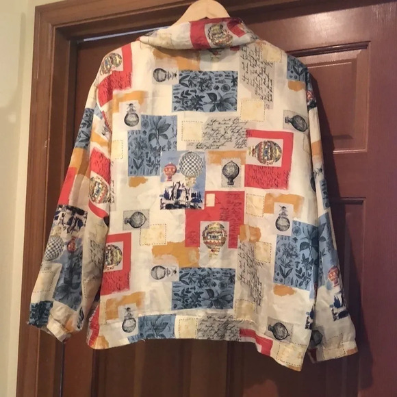 Vintage EVR DIV Russo Apparel Group Silk Jacket - Picture 7 of 10